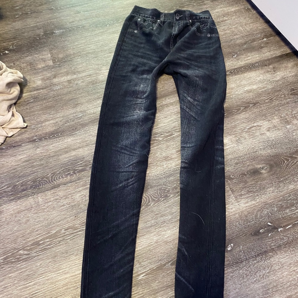 stretchy jean tights